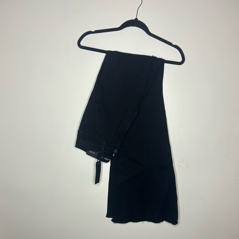 Distressed Black Bellbottoms
